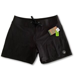 Volcom Women’s Black Eco-True Boardshort Swim Shorts – Size 3 NWT